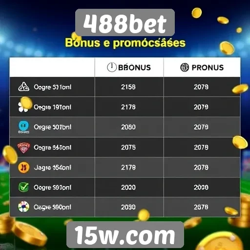 Comparação entre bônus e promoções do 488bet
